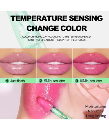 Aloe Vera Lip Balm Gift Set - 6 Pack Color Changing Lipstick & Moisturizing Lip Oil Kit for Girls | Long Lasting Hydration - Buy Online on GoSupps.com