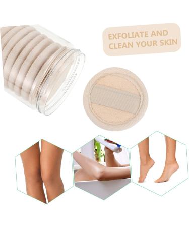minkissy 3 Sets Loofah Face Wash Natural Loofah Facial Scrub Pad Women Cleaning Pads Loofah Makeup Puff Makeup Powder Puffs Facial Puff Round Makeup Sponge Cotton Makeup Set Miss Make up - Buy Online on GoSupps.com