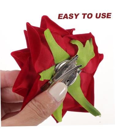 MERRYHAPY 1set Rose Hair Clip Wedding Headdress Hair Ornaments Bobby Pin Lifelike Rose Hairpin Hair Accessory Bride Hair Jewelry Bride Hairpin Hair Decorations Rose Headdress Wedding Hairpin - Buy Online on GoSupps.com