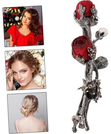 FRCOLOR 1pc Hairpin Hair Clip Hair Accessory for Girls Flower Hair Barrettes Bobby Clip Headwear for Hair Barrettes for Girls Alloy 's Ponytail Flowers - Buy Online on GoSupps.com