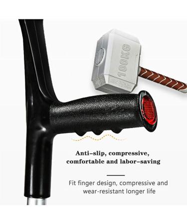 Forearm Crutches Comfort Handle 10 Gears Adjustable Lightweight Handle to Ground Height 92 Cm-115 cm Folding Stretch Adult Crutch 1pcs Lucky Star - Buy Online on GoSupps.com