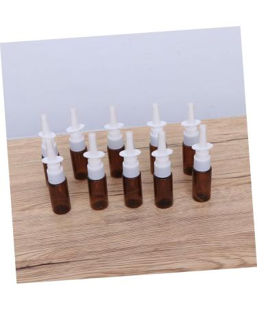 Minkissy 15pcs Travel Nasal Spray Bottles Set - Empty Amber Glass & Plastic Mini Spray Bottles for Detergent - Pump Bottles, Small Vials for Easy Travel - Buy Online on GoSupps.com