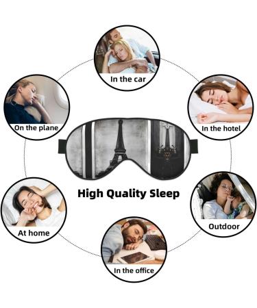 Parisian Coffee Eiffel Tower Eye Mask | Soft & Breathable Sleep Patch for Women | Perfect Travel Relaxation Accessory - Buy Online on GoSupps.com