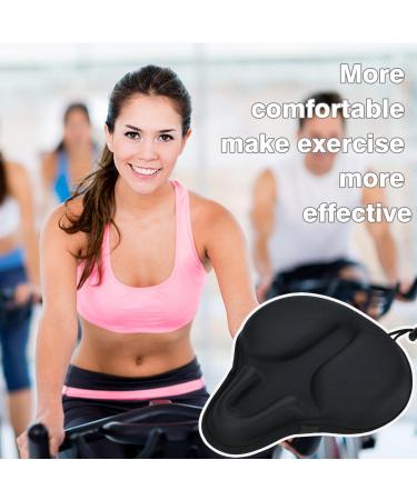 DAWAY C6 Large Exercise Bike Seat Cover - Foam & Gel Padded Cushion for Peloton & Cruiser Bikes - Buy Online on GoSupps.com