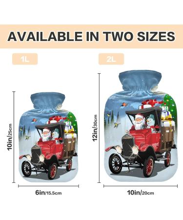 Durable 1L Heat Bottle for Pain Relief | Cartoon Retro Patterns - Ideal for Hands Feet Shoulders & Neck | Perfect Heat Therapy Solution - Buy Online on GoSupps.com
