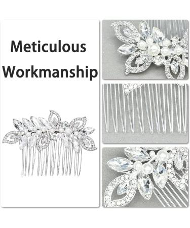 Bride Wedding Hair Comb Bride Wedding Crystal Hair Comb Wedding Hair Accessorie for Women and Girls - Buy Online on GoSupps.com
