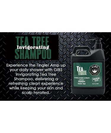 GIBS Grooming Tea Tree Shampoo 12 fl. oz. - Revitalize & Cleanse Hair Naturally - Buy Online on GoSupps.com