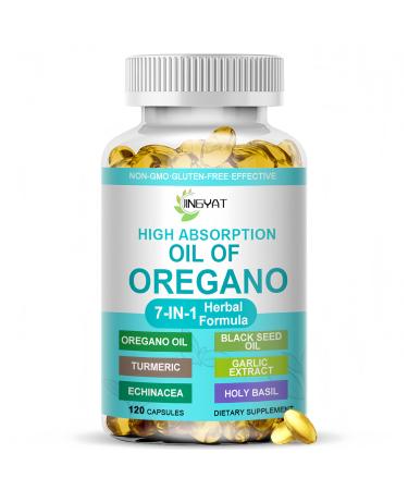 JINGYAT Oil of Oregano with Black Seed Oil Softgels 7-in-1 Immune Support Formula with High Carvacrol & Thymoquinone Seasonal Defense Antioxidant & Microbial Protection | No Aftertaste