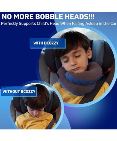 BCOZZY 3-7 Y/O Kids Travel Pillow for Car & Airplane  Soft Kids Neck Pillow for Traveling in Car Seat  Provides Double Support for Toddlers Head & Chin in Road Trips  Washable  Small Size  Navy - Buy Online on GoSupps.com
