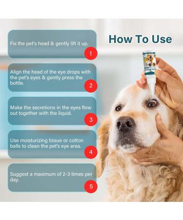 Vinsani Dog Eye Drops 30ml - Gentle Treatment for Eye Infections & Allergies, Relieve Red Eyes - Professional Eye Wash for Dogs - Buy Online on GoSupps.com