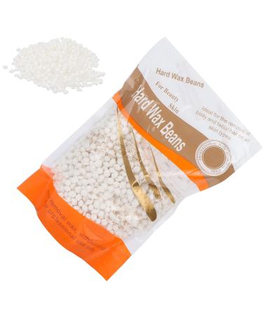 Hair removal wax bean 300g of hair removal wax bean with a low melting point body fine hair removal strongly adhering wax heater wax bean (milk white)