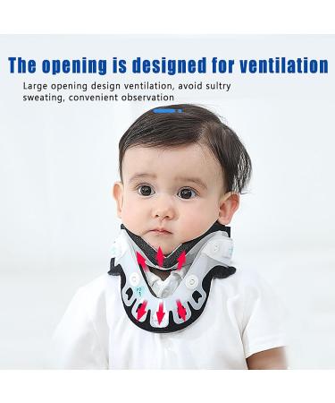 Kids Neck Brace with Occipital Support Breathable Open Design Five-Point Partial Pressure Structure and Adjustable Elasticity Children's Cervical Collar(Size:Large) - Buy Online on GoSupps.com