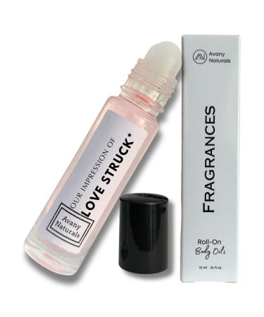 Scented Body Oils for Women - Roll On Fragrance Samples Travel Size Perfume Vacation Essentials & Purse Accessories 10 ml (LoveStruck Inspired)