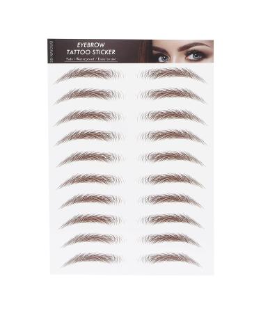 Eyebrow Sticker no Trace Waterproof Professional Eyebrow Sticker Eyebrow Transfer Sticker for Women(06)