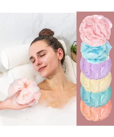 JOXIHACH 6pcs Exfoliating Bath Loofah Sponges | Body Scrubber Set - 6 Flower Colors | 50g/Piece - Buy Online on GoSupps.com
