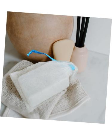Angoily 8pi ces Filets Moussants Visage R utilisables Sac Savon Traits Exfoliants Doux Lavage Peau 14x10cm bleu ciel - Buy Online on GoSupps.com