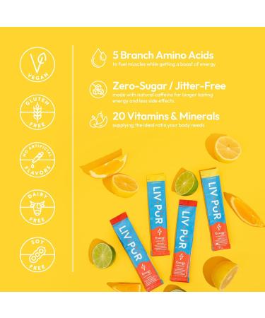 Energy Supplement Powder | Focus & Mental Clarity | Slow-Absorbing Natural Caffeine | Jitter-Free Energy | Vitamins B12 & C | NSF Certified | Lemonade Flavor | 15 Sticks - International Shipping Available - Buy Online on GoSupps.com