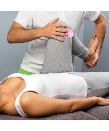 LALAFINA 2 STK Rollerball Massage Device | Manual Back Massage & Palm Body Roller | Portable Muscle Relief | Pink 6.5x5cm - Buy Online on GoSupps.com