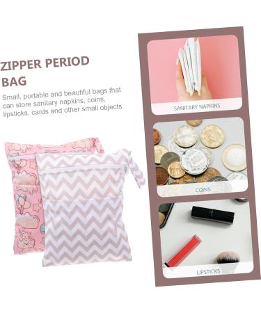 Orfofe 2 Partial Storage Bag for Women | Zipper Sanitary Holder | Multifunctional Period Bag for Daily Use | Compact & Stylish - Buy Online on GoSupps.com