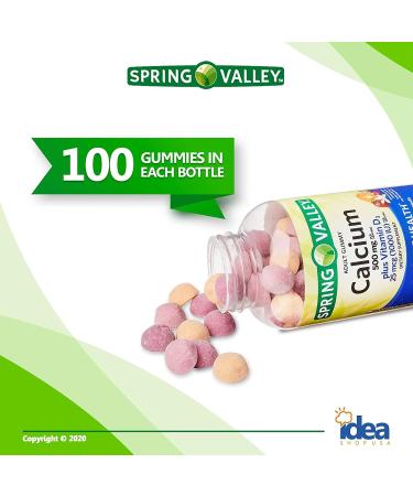 Spring Valley Calcium Plus Vitamin D Adult Gummies 100 Ct Bundle - A to Z Vitamins & Minerals - Assorted Flavors - Better Idea Guide - 2 Items - Buy Online on GoSupps.com