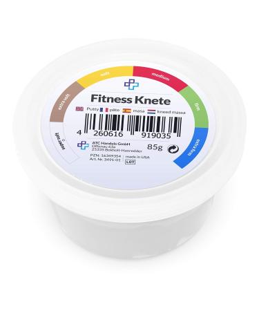 ATC Handels GmbH Therapy Putty 85g Putty for hand training Therapy Modeling Clay 110g white super soft
