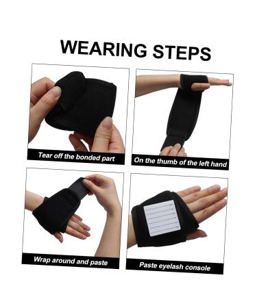 NOLITOY Fake Eyelash Hand Plate - Silicone Tray & Grafting Strap | Eyelash Extension Holder Tool for Professionals - Buy Online on GoSupps.com