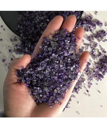 Natural Amethyst Gravel Tumbled Stone CrystalStone Magnet Feng Shui Stones and Crystals Stone Crystal Reiki
