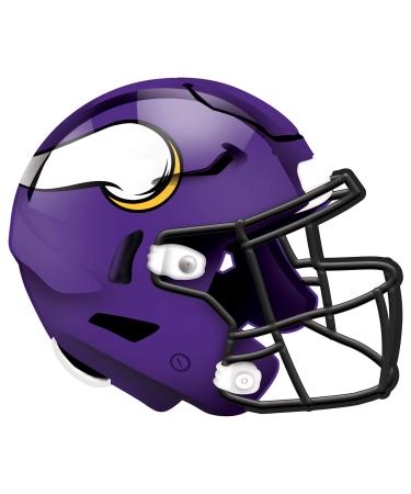 Fan Creations NFL Minnesota Vikings Unisex Minnesota Vikings Authentic Helmet, Team Color, Wall Hanging, 12 inch