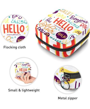 Multi-colored Sanitary Napkin Storage Bag | Menstrual Cup Pouch for Women and Girls | Portable Period Holder | Nursing Pad and Tampon Organizer - Buy Online on GoSupps.com