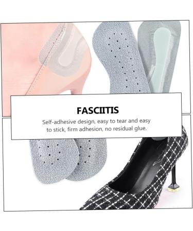 FRCOLOR 4 Pairs Anti-Wear Back Stickers for Shoes | Heel Protectors & Pads | Grey Leather Heelpieces 18X10.5cm - Buy Online on GoSupps.com