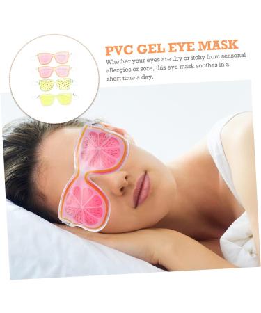 Lurrose 4pcs Gel Eye Mask Ice Pack Set - Cold Compress Cooling Eye Shade for Sleeping and Travel - Assorted Colors - 1 Count - Buy Online on GoSupps.com