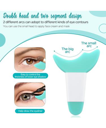 Greoer 2 Pieces Mascara Eyelash Shield Applicator Guard Tool Multi-function Eye Makeup Auxiliary Guard Tool Pads Reusable Silicone Eyelash Eyeshadow Auxiliary Applicator Tool for Makeup(Green) - Buy Online on GoSupps.com