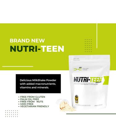 NUTRI-TEEN Shakes: Vanilla Ice Cream Flavour (500g) - Nutritionally Rich Food Powder for Active Children Strawberry 500.00 g (Pack of 1) - Buy Online on GoSupps.com