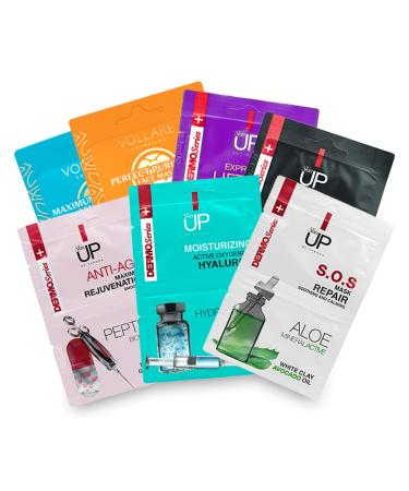 Face Mask Skin Care Collection (Pack of 7) - Skin Care Set of Face Masks Purifying Hydrating & Soothing - Facial Masks Beauty Pack for All Skin Types 2 x 5 ml each