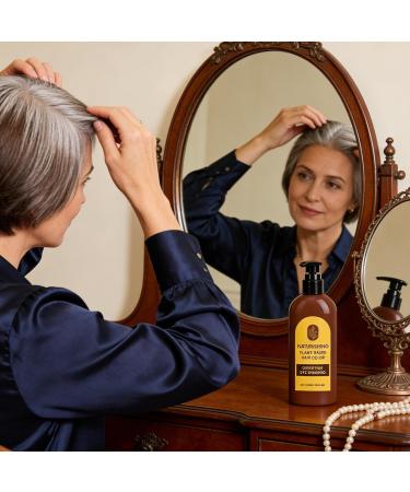 Plant-based hair dye Chestnut coloring shampoo 3-in-1 natural hair color | Total gray coverage Gentle moisturizing formula Smooth and shiny hair for men and women - Buy Online on GoSupps.com