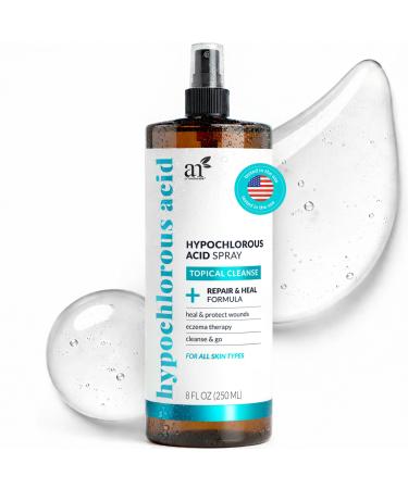Artnaturals Hypochlorous Acid Face & Skin Spray Gentle Daily Facial Mist, pH-Balanced, Fragrance-Free, Soothing Cleanser for Sensitive Skin 8 fl oz
