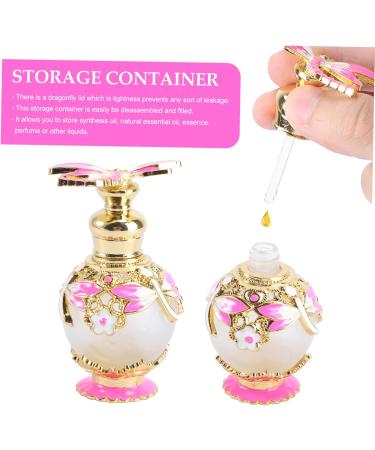 Angoily 15 Dragonfly Perfume Bottle Dubai Style Essential Oil Bottle Ml Perfume Bottle Decor Jewelry Holder Refillable Perfume Bottle Empty Fragrance Bottle Frosted Glass Bottle 8X4X4CM Pink - Buy Online on GoSupps.com