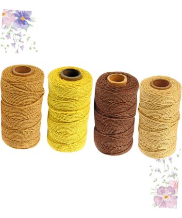 Buy Amosfun 4 Roll Macrame Accessories - Natural Cooking Yarn DIY Tinker Thread & Cotton Cord for Baking Crafts | Perfect Kitchen Gift! - Buy Online on GoSupps.com