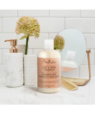 SheaMoisture Curl & Shine Shampoo for Thick Curly hair Coconut & Hibiscus with Silk Protein & Neem Oil 379 ml - Buy Online on GoSupps.com