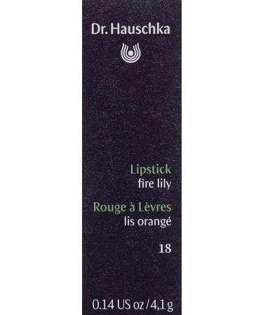 Dr. Hauschka Lipstick 18 Fire Lily - Natural and Vibrant Lip Color - Buy Online on GoSupps.com