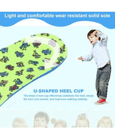 Buy Kids Shoe Inserts - Breathable Insoles for Flat Feet Arch Support for Sneakers Size 19-23 1 Pair - Buy Online on GoSupps.com