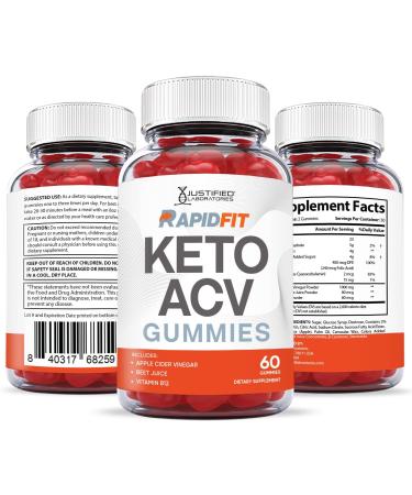 Rapid Fit Keto ACV Gummies 1000MG 2 Pack with Pomegranate Juice, Beet Root, B12 - 120 Count - Buy Online on GoSupps.com