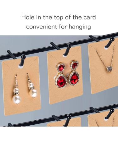 120 Pack Earring Holder Cards & Bags Set | Necklace Display Kraft Paper Tags for Ear Studs - Brown | TUPARKA - Buy Online on GoSupps.com