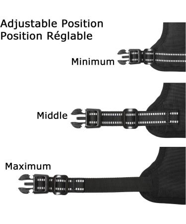 Shop Heele No-Pull Dog Harness & Medium-Sized Dog Crockery | Soft Breathable Reflective Padded Handle - Black - Buy Online on GoSupps.com