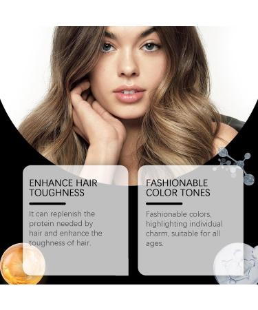  Wootapson Light Brown Hair Dye Shampoo Instant Hair Dye Shampoo Lasting Color Natural Softness Creates Perfect Colour Suitable for All Hair Types for Men and Women - 200ml - Buy Online on GoSupps.com