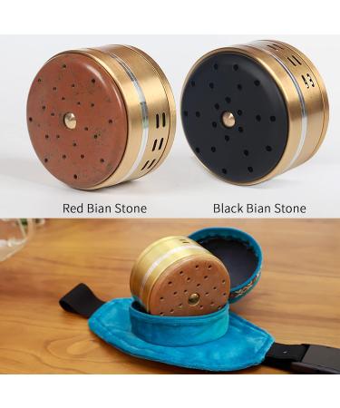 Portable Moxibustion Set - Fleece Filter Bag with 9 Moxa Sticks & Adjustable Velcro Pocket for Pain Relief | Ideal for Neck & Knee Relief - Buy Online on GoSupps.com