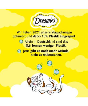 Buy Dreamies Cat Snacks - Cheese Flavor (Mega Box 2 x 350g) - Crispy & Creamy Cat Treats for Happy Cats - Buy Online on GoSupps.com