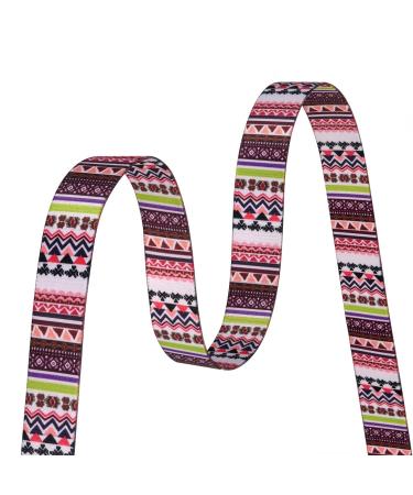 Mihqy Adjustable Soft Dog Collar - Bohemian Flower & Geometric Design for Small Medium & Large Dogs (Pink Bohemia Size L - 38-63 cm) - Buy Online on GoSupps.com