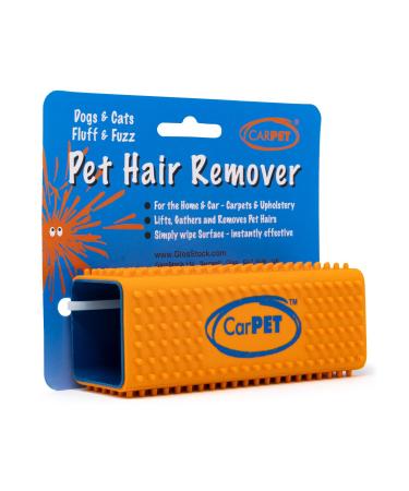 CarPET Carpet Pet Hair Remover For Your Home & Car Interior Carpet Sofa Clothes & Upholstery - Works With All Animals - Instantly Lifts Gathers & Removes All Pet Hair (Orange) - Buy Online on GoSupps.com