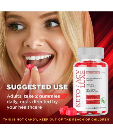 Keto Luxe ACV Gummies - Advanced Apple Cider Vinegar Gummys for Keto Weight Loss - 60 Gummys Supply - Buy Online on GoSupps.com